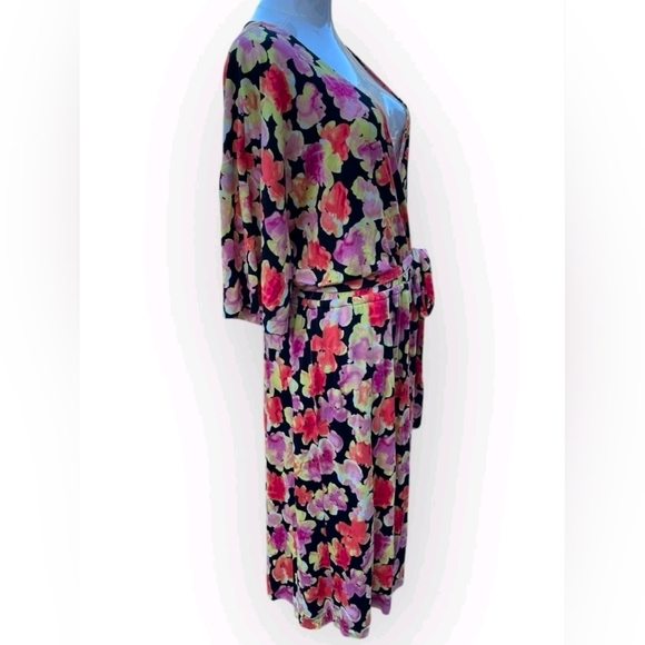 Jason Wu Pastel Floral Rayon Dress Size Large - Picture 5 of 8